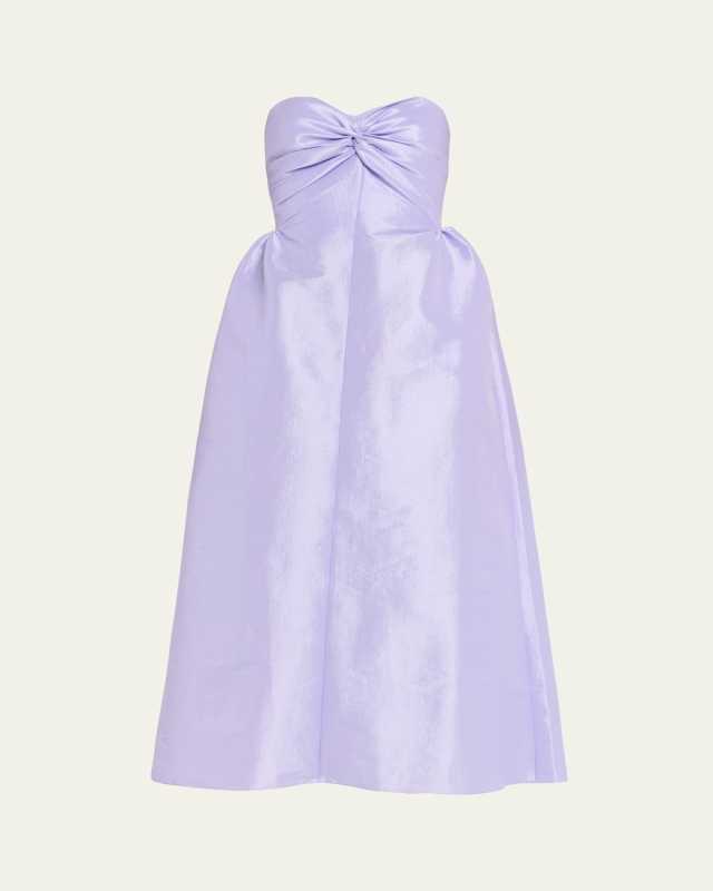 Rose Strapless Taffeta Dress